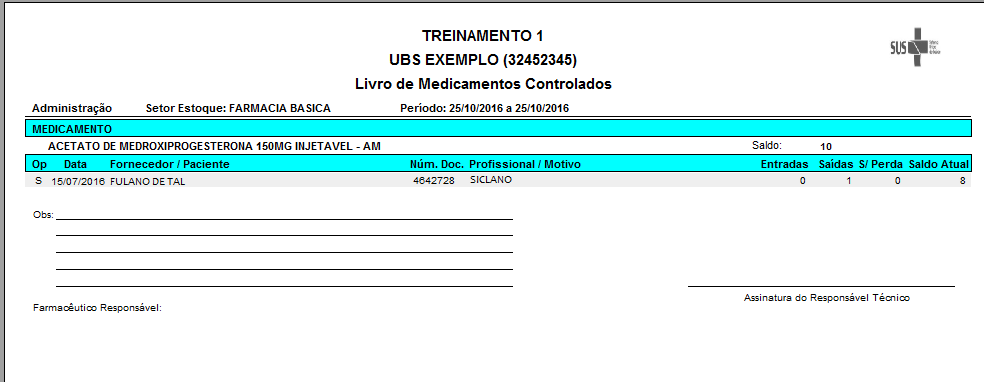 Livro de Medicamentos Controlados Portaria 344/98