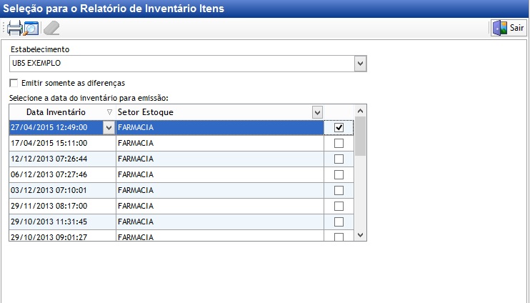 Relatório de Inventário