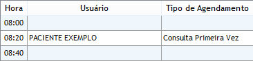Agendamento em Italico