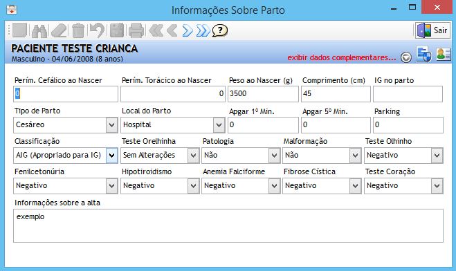 Informações Sobre Parto