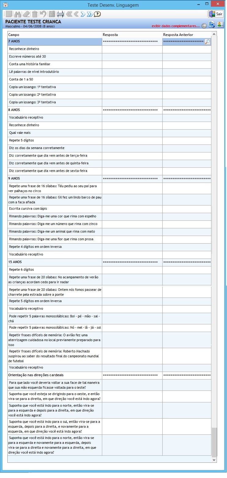 Teste Desenv. Linguagem