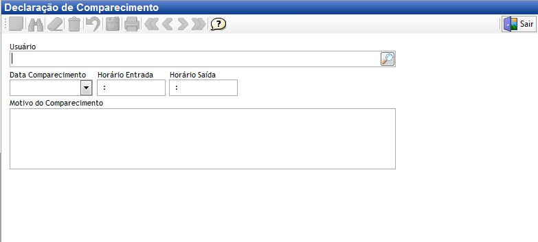 Declaração de Comparecimento