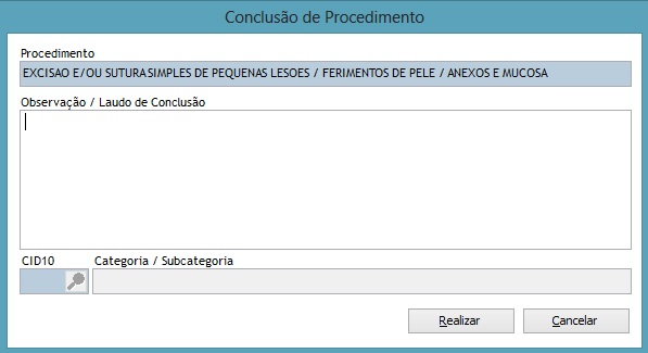 Realização de Procedimentos