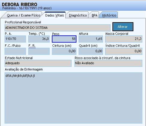 Consulta Dados Vitais