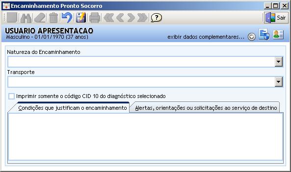 Encaminhamento para Pronto-Socorro