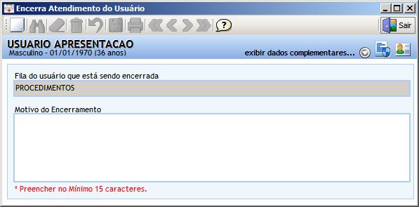 Encerra Atendimento