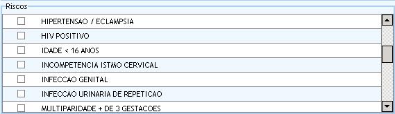 Programa de saúde da mulher - Não Gestante -  Riscos