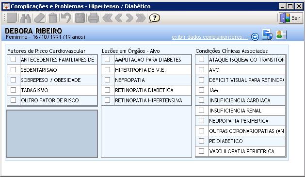 Programa HIPERDIA - Complicações e Problemas
