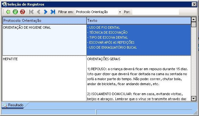 Orientação - Protocolo