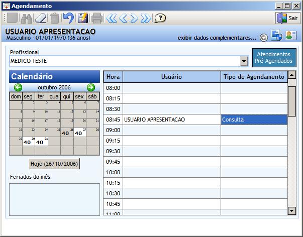 Agendamento